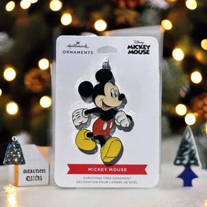NEW DISNEY / HALLMARK Cute MICKEY MOUSE - 2D Metal Christmas Ornament